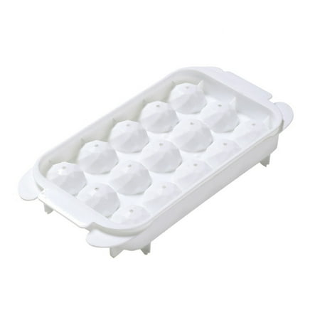 

Cake Mould Silicone Ice Cubes Trays Freezer with Lid -Space-Saving Multiple Round Ice Cubes