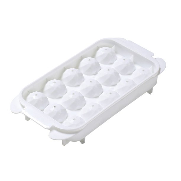 Silicone Ice Cubes Trays Freezer with Lid SpaceSaving Multiple Round