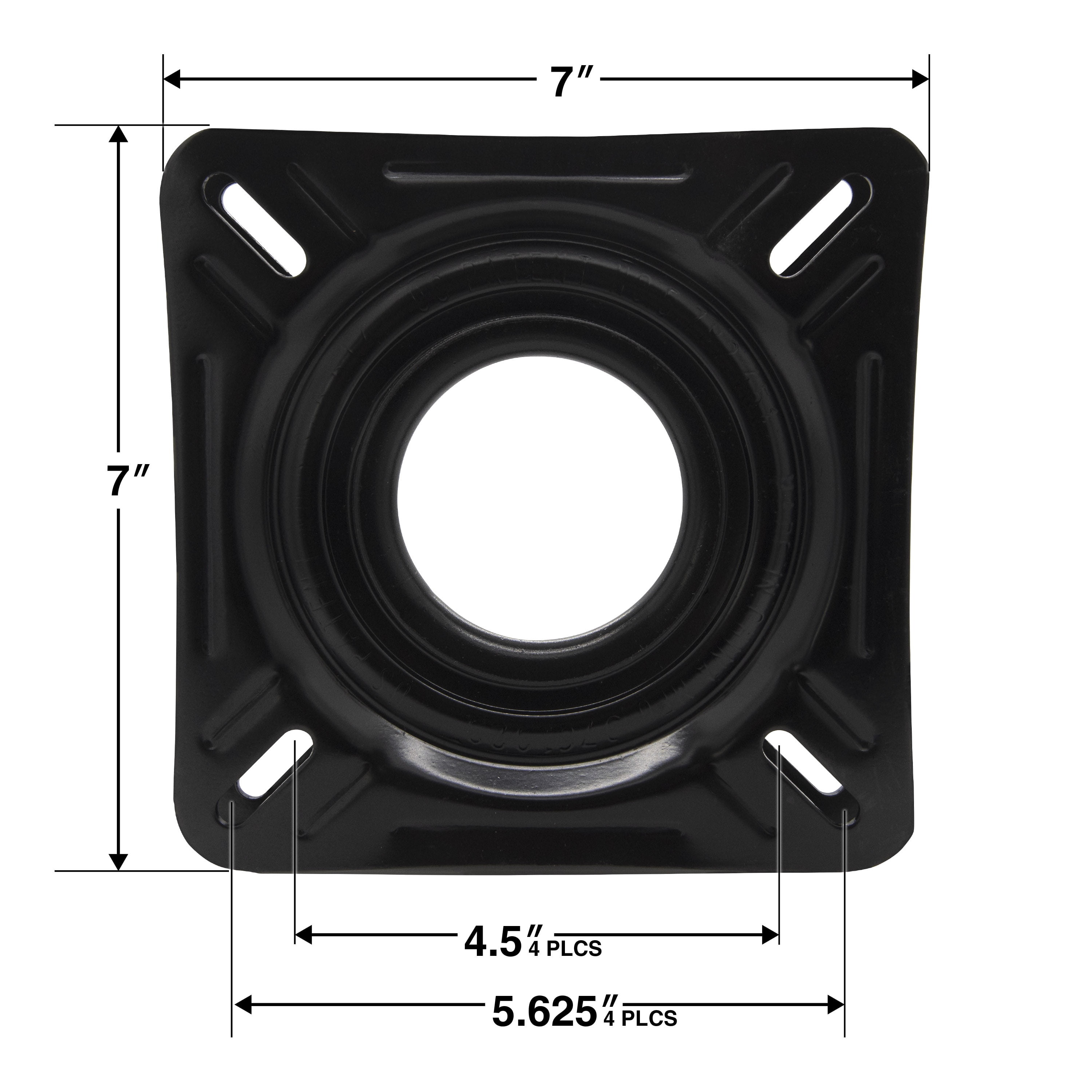 (2 pack) Springfield Marine Non-Locking Swivel for Boat Seats - Four Hole Mounting Pattern - 6.75"
