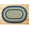 thumbnail image 1 of Earth Rugs 06-362 Tapis Ovale, Bleu Vif, Taupe et Ivoire, 1 of 1