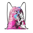 thumbnail image 1 of Pofeuu Monster High pour Sac à Cordon 210D Résistant à l'Eau Design Compact Pliable Gym Yoga Voyage Essentiels Léger Sac à Main-Petit, 1 of 6