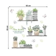 thumbnail image 2 of Etiqueta De La Pared De La Planta Etiqueta Engomada Del Arte De La Pared De La Planta Verde Decoración De La Pared De La Maceta Para La Cocina Dormitorio Baño Sala De Estar Minnieouse HA016460-00, 2 of 6