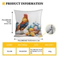 thumbnail image 3 of Beautynvta Easter Pillow Covers, 17.3x17.3 Inch Blue Series Easter Themed Throw Pillowcase, Forest Animals Printed Cushion Cases for Couch Sofa Bed Decor, 3 of 5