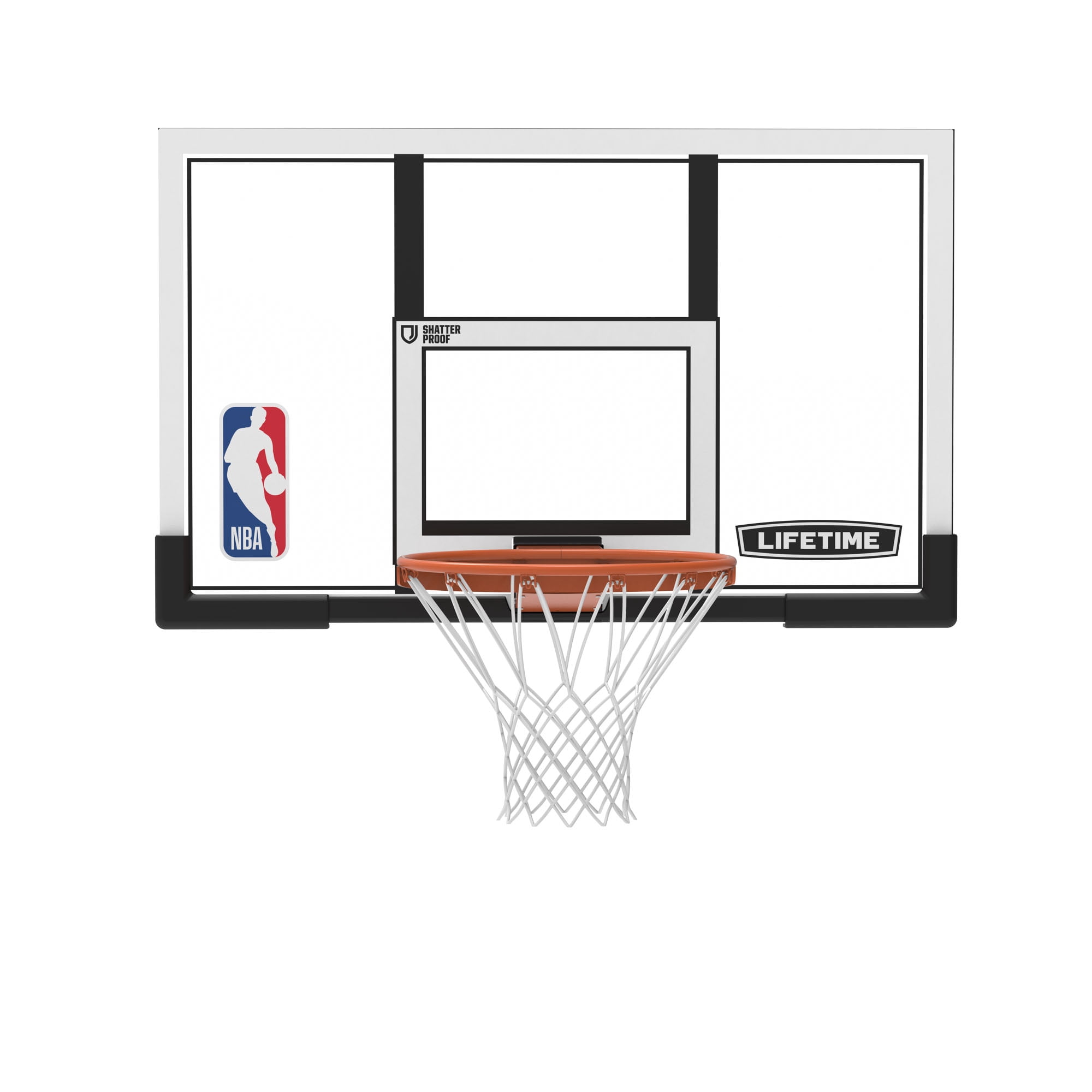 Lifetime NBA Branded 48" Shatterproof Backboard Rim Combo Basketball System (92113)