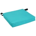 thumbnail image 2 of Blazing Needles 16-inch Outdoor Cushion, Aqua Blue, 2 of 3