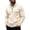 Beige, variant on Mens Quarter Zip Pullover Sweatshirt Fall Winter Long Sleeve Casual Plain Stand Collared Sweatshirts with Pockets
