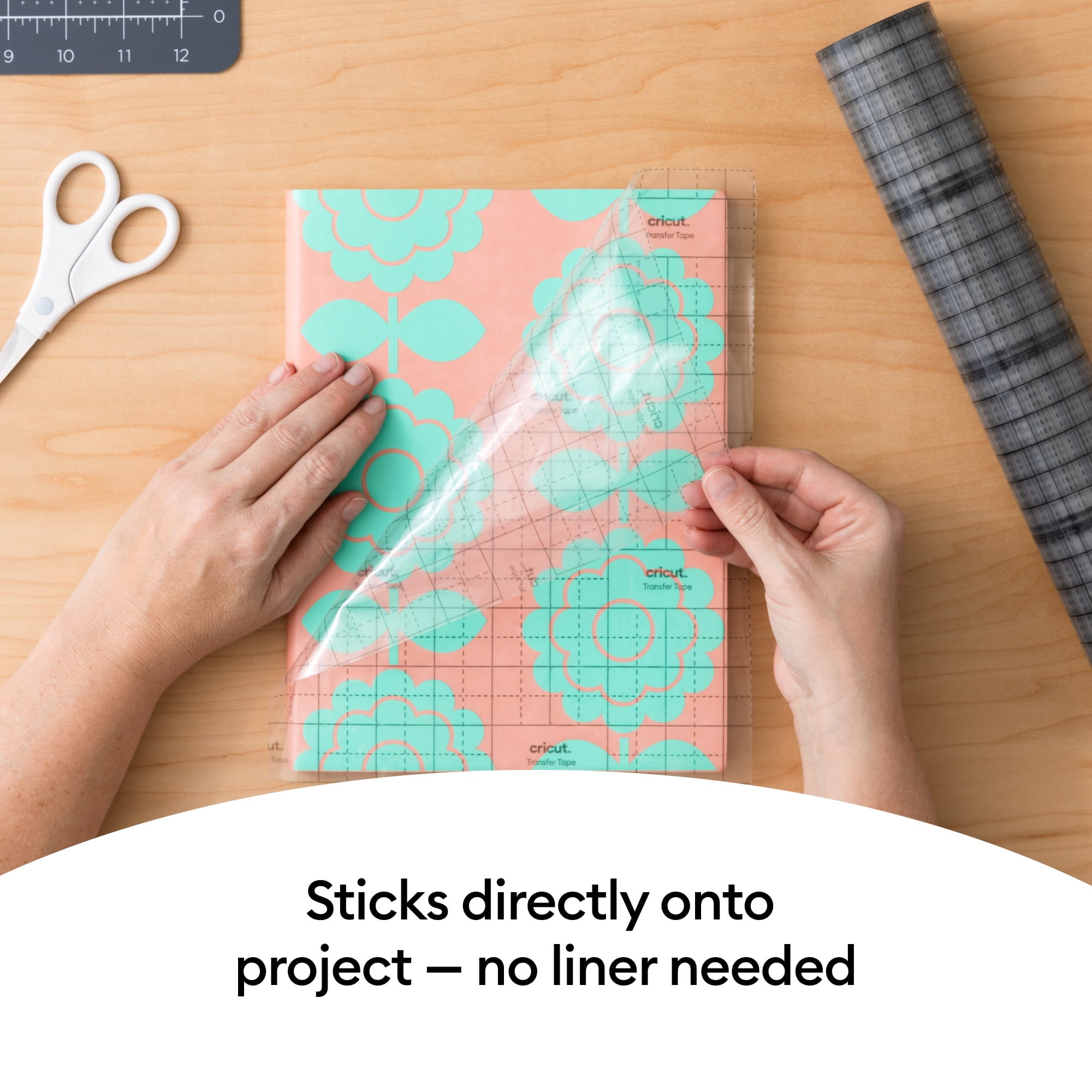 Cricut® Linerless Transfer Tape (75 ft) Transparent, 13" x 900"