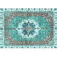 thumbnail image 1 of Ahgly Company Indoor Rectangle Abstract Light Blue Modern Area Rugs, 7' x 9', 1 of 4