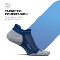 thumbnail image 4 of Feetures Elite Max Cushion No Show Tab Ankle Socks - Sport Sock with Targeted Compression - Navy Mist, L (1 Pair), 4 of 7