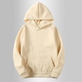 thumbnail image 4 of Women Fleece Hoodie Oversized Pullover Long Sleeve Casual Comfy Y2K Vintage Cute Girl Sweatshirt Fall Outfit, 4 of 6