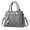 Grey, variant on Triple Compartment Purse And Handbags for Women Leather Crossbody Shoulder Satchel Ladies Tote Work Bags