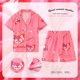 thumbnail image 1 of Pijamas Kawaii de Anime Sanrios para niños, lindos Mymelody Kuromi Cinnamoroll, cárdigan de verano de manga corta con dibujos animados, ropa para el hogar, trajes, regalos, 1 of 4