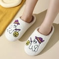 thumbnail image 6 of BERANMEY Halloween Slippers for Women Perfect Soft Plush Comfy Warm Slip-On Cute Womens Slippers Indoor Fluffy House Slippers for Women and Men Non-slip Fuzzy Flat Slides, 6 of 8