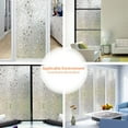 thumbnail image 5 of Home Cal Window Privacy Film No Glue Self Static Cling Window Covering Removable Frosted Glass Film for Bathroom Office Meeting Room Living Room, Colorful Stones, 23.6"x78.8", 5 of 7