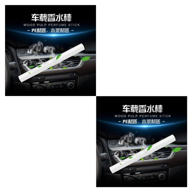 Decodeary Car Incense Diffuser Air Vent Freshener Car Incense Diffuser Air Refill Car Air Conditioning Grille Perfume Clip Solid Stick No.10 2Set