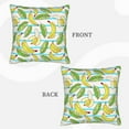thumbnail image 4 of LNWH Cartoon Banana Throw Pillow Covers, Square Soft Linen Decorative Pillow Cases, 18"x18", 4 of 8