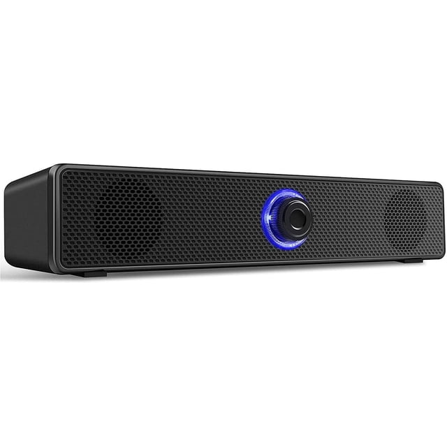 Altavoces estéreo para computadora 2.0 con entrada auxiliar de 3,5 mm para una experiencia de audio mejorada Sistema de sonido de escritorio alimentado por USB