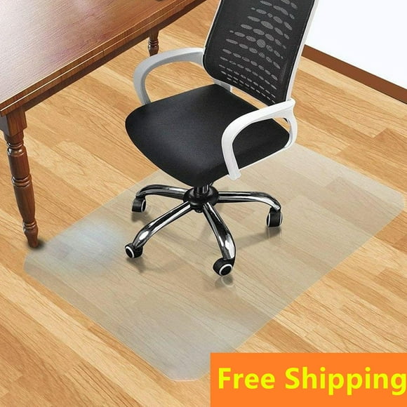 45" x 53"or 46" x 60" Hard Floor Chair Mat, PVC Translucent Chair Mat with Anti-Slip, Hardwood Ceramic Tile Marble Floor Protector