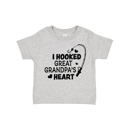 

Inktastic I Hooked Great Grandpa s Heart with Fishing Rod Boys or Girls Toddler T-Shirt