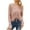 Pink, variant on Honeeladyy Women Casual Fashion V-Neck Solid Color Long Sleeve Tops Affordable Long Sleeve