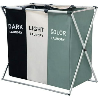 Tileon Laundry Hamper 3-Tier Laundry Sorter with 4-Removable Bags for Organizing  Clothes, Laundry, Lights, Darks, 3-Hooks WYHDRA169 - The Home Depot