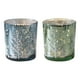 thumbnail image 1 of 2 Candelabros Románticos Portavasos Luz de Té Vela Votiva Decoración Estatuilla de Mesa Azul y verde, 1 of 9