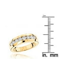 thumbnail image 3 of Luxurman Ladies 14K Womens Natural 0.5 Ctw Clear Diamonds Wedding Ring For Her (Yellow Gold Size 9), 3 of 3
