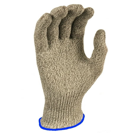 Medium Leather Glove - G & F CUTShield Classic Kitchen Cut-Resistant Gloves, Food Contact Safe, Gray, Medium