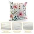 thumbnail image 4 of Creowell Spring Pink Floral Pillow Covers Summer Flowers Throw Cushion Cases for Couch Home Decor, 4 of 5