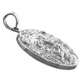 thumbnail image 4 of Rhodium Plated 925 Sterling Silver Lion Head Medallion, 4 of 5