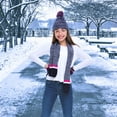 thumbnail image 2 of Swak Girls Hat,Scarf & Glove Set-Kids Cold Weather Winter Accessories-Childrens 3 Pc Beanie Set-Big Girls Hat Scarves & Glove, 2 of 5