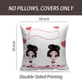 thumbnail image 2 of LALILO Throw Pillow Covers Drink Shake And Workout Valentine Day Cushion Cover 18" x 18", 2 Pack, 2 of 6