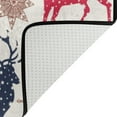 thumbnail image 5 of SKYSONIC Retro Christmas Deers Non-Slip Area Rug, Ethnic Snowflakes Floor Carpet Comfort Floor Mats Decor for Indoor Front Porch Living Room Bedroom Kitchen, 36"x24", 5 of 5