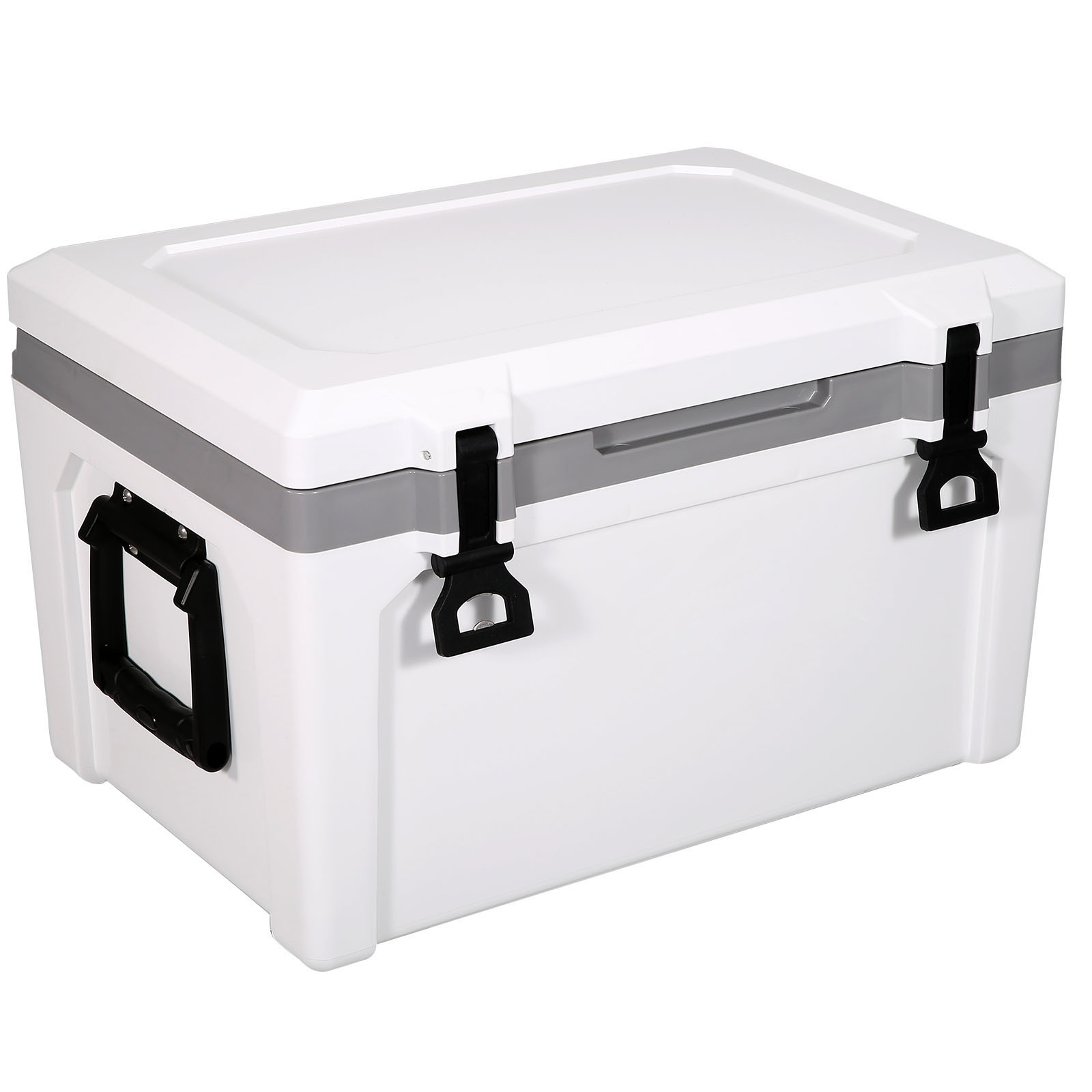 VEVOR Hielera rígida de 52 cuartos, aislada, capacidad para 50 latas, con asa resistente 6