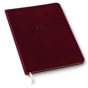 2023 Large Monthly Gallery Leather Planner - Acadia Burgundy - 9.75x7.5"