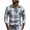 Black, variant on Stamzod Men's Shirts Turndown Long Sleeve Plaid Button Down Shirt Men Dressy Casual Work Shirt Plus Size Clothes Black Q XXL