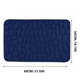 thumbnail image 3 of 1pc Memory Foam Bath Rug Embossed Bathroom Mat Water Absorbent And Washable Bath Rugs, Non-Slip, Thick, Soft And Comfortable Carpet For Show, 3 of 7