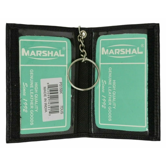 Premium Leather ID Holder with Key Chain