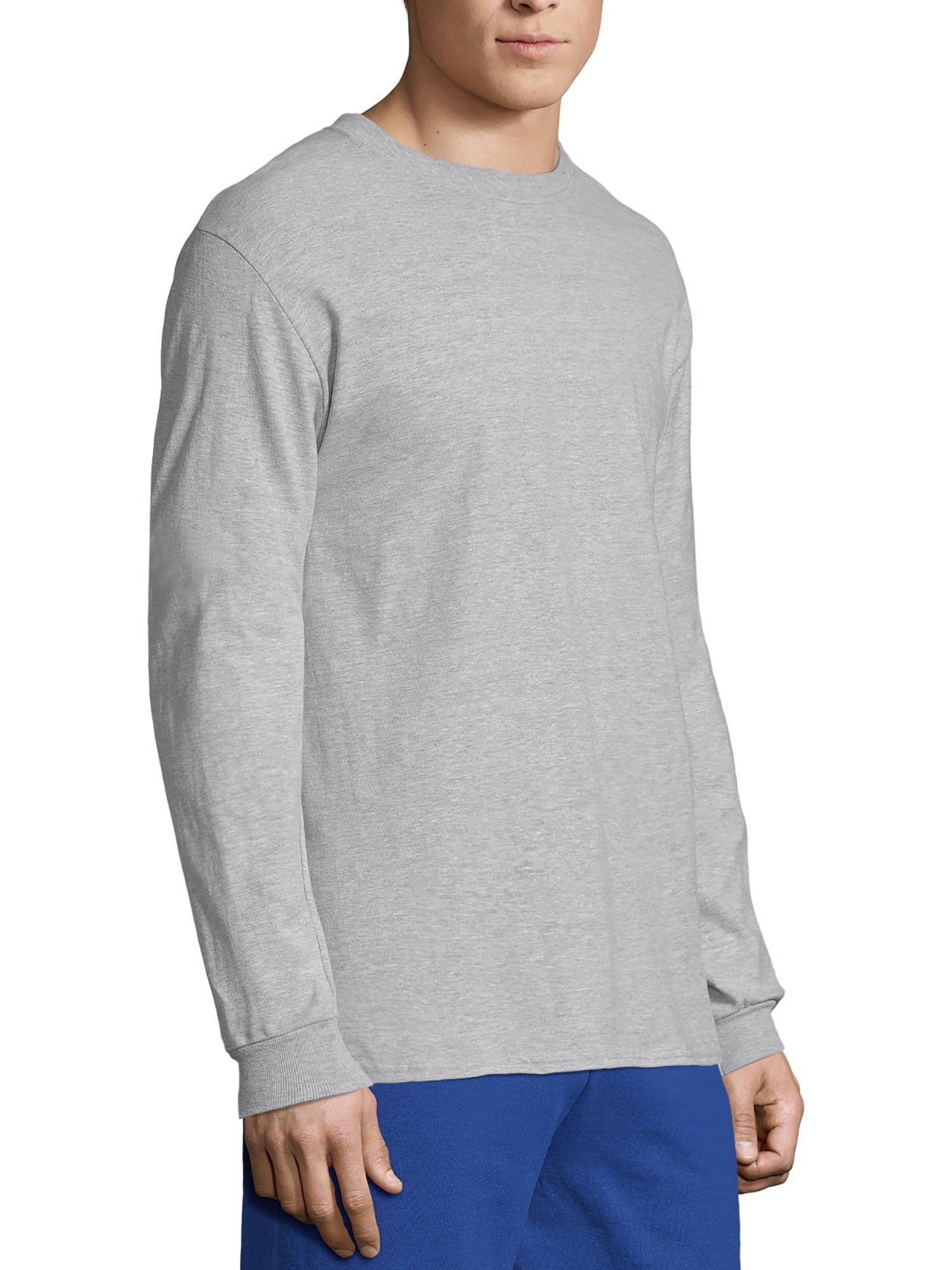 Men's Big & Tall Long Sleeve T-Shirt - Original Use™ White 4XL
