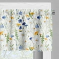 thumbnail image 5 of Ambesonne Nature Valance & Curtain, Poppies Daisies Rural, 55"x36", Pale Green Yellow Blue, 5 of 6