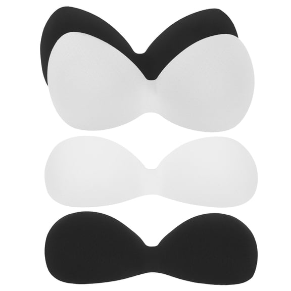 LOLIPPYY 4-Pack Removable Sponge Bra Inserts for Sports Bras, Breathable, Skin-Friendly, Reusable Comfort Pads