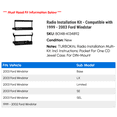 thumbnail image 2 of Radio Installation Kit - Compatible with 1999 - 2003 Ford Windstar 2000 2001 2002, 2 of 2