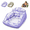 Purple, variant on 3-in-1 Inflatable Pool Lounge Chair, U-Shaped Water Sofa Float with Cup Holder, Cooling Mesh Hammock Recliner for Adults, Heavy Duty Blow Up Lake Beach Backyard Summer, Easy to Store