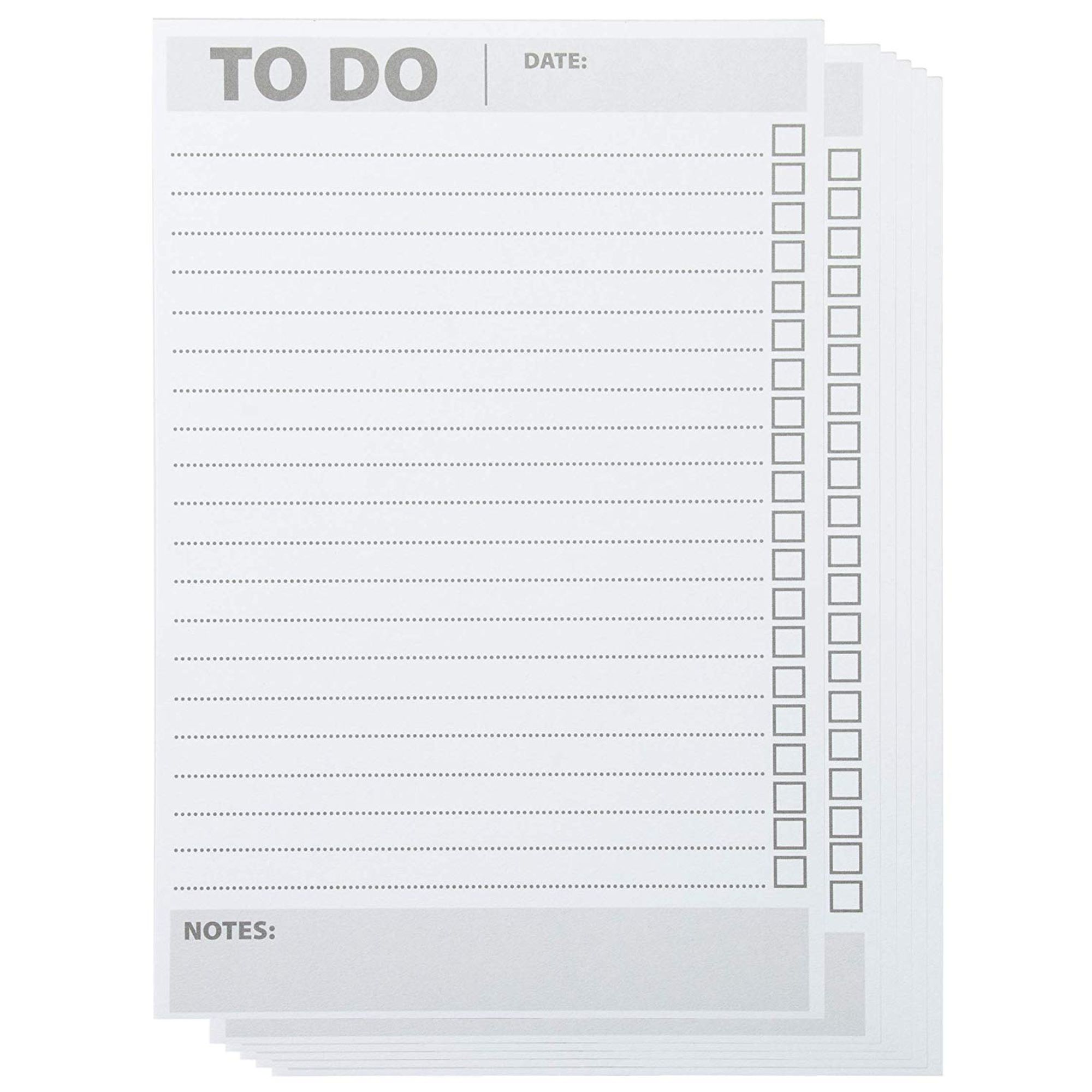 6Pack ToDoList Notepad Shopping List Memo Pad for Daily and Weekly