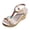 Beige, variant on Boho Beach Platform Dress Sandals for Women with Flower Wedges Ethnic Breathable Linen Sole Glitter Gemstones Open Toe Stretchy Ankle Strap Chunky High Heels Summer Shoes Beige Size 7.5