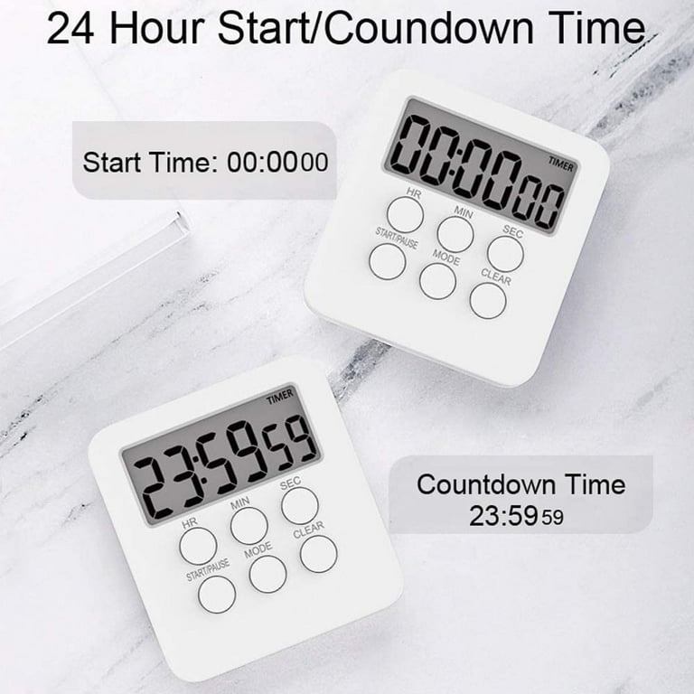 Kitchen Timer Magnetic Digital Timer And Stopwatch Kitchen Alarm Timer  Short Term Alarm Clock With Sound And Light Signal, Ideal Kitchen Timer  Timer F