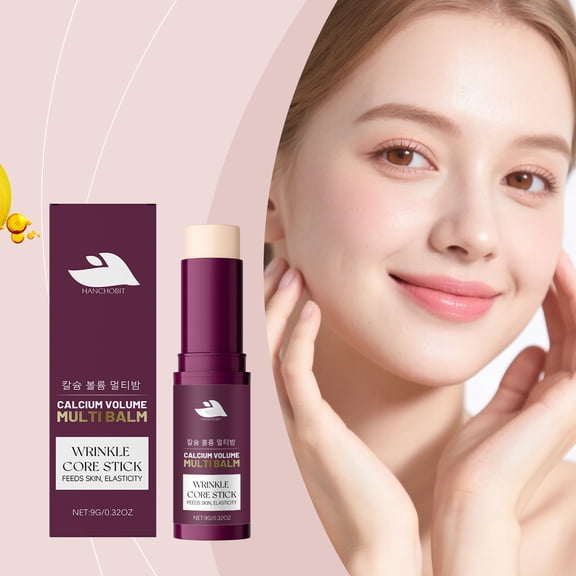 1Pc Calcium Multi Balm, Wrinkle Calcium Multi Balm Stick, Korean Collagen Moisturing Stick, Firming & Moisturizing, Korean Skincare, Anti-Wrinkle, Hydrating, Lifting Cream for Eyes, Face & Neck