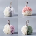 thumbnail image 4 of Mosiee Premium 12 Cm Mesh Ball Sponge Scrunchie Shower Body Buffer Exfoliating, 4 of 6