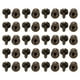 thumbnail image 4 of Latón Remaches, 20 sets Monje Cabeza Accesorios de Hardware, Fácil Usar para Cinturones, Monederos, Equipaje, Artesanía Proyectos, 4 of 7