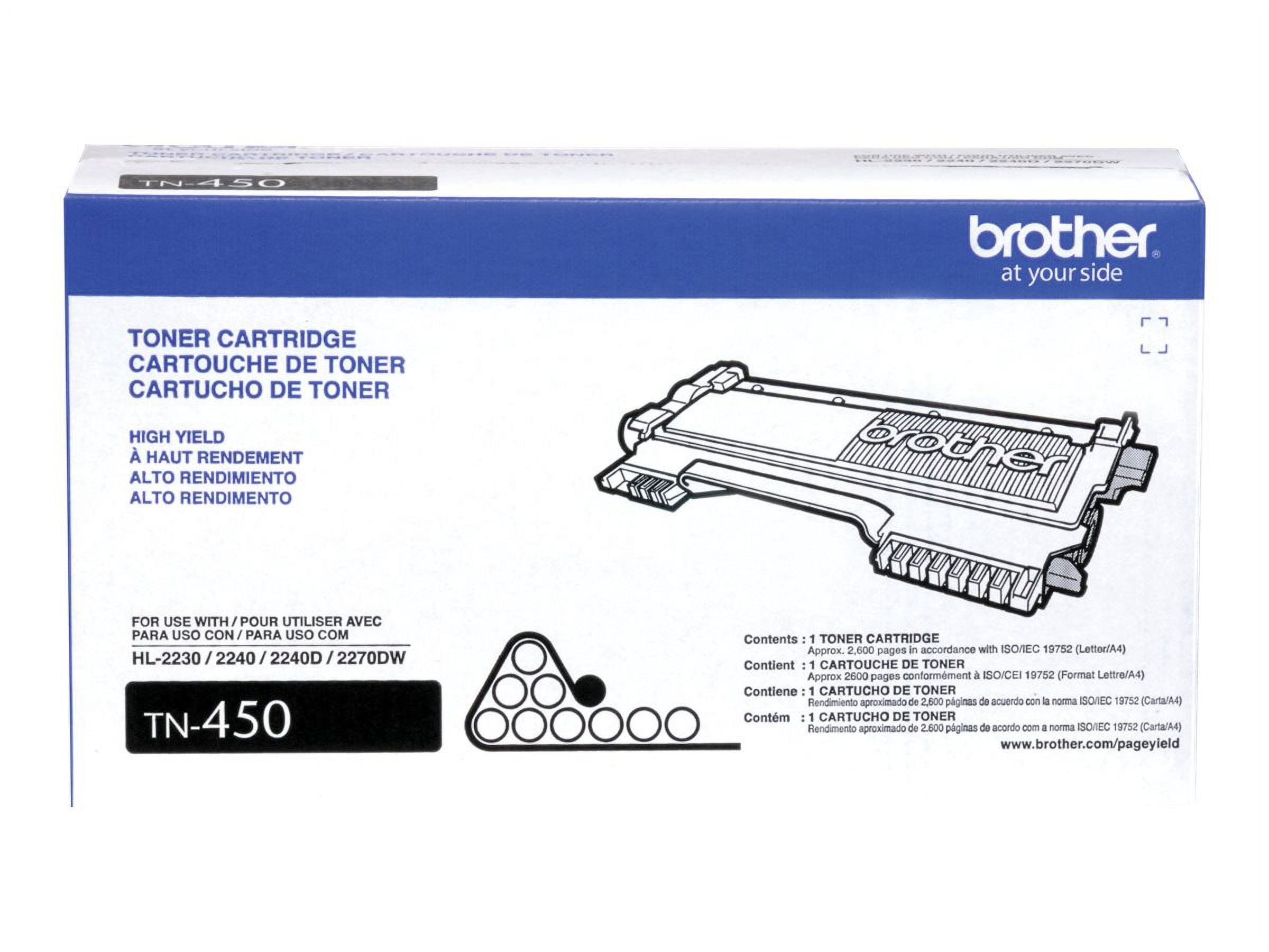 Replacement for TN450 cartridges - jumbo capacity black